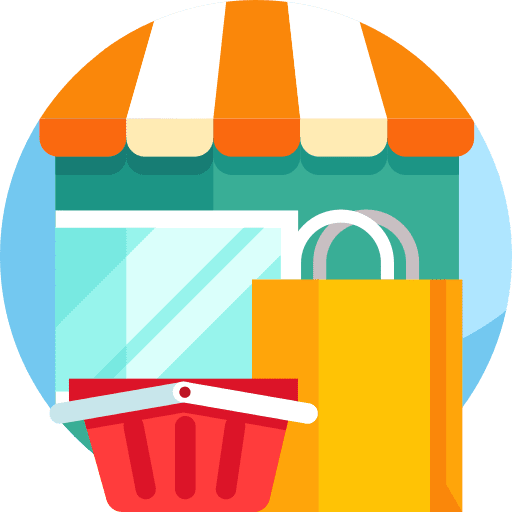 Shop basket commerce and shopping shop icon Shop basket commerce and shopping shop icon