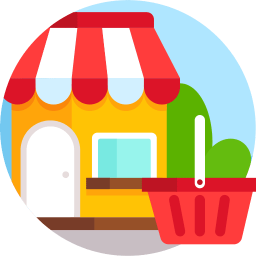 Shop commerce and shopping shop basket icon Shop commerce and shopping shop basket icon