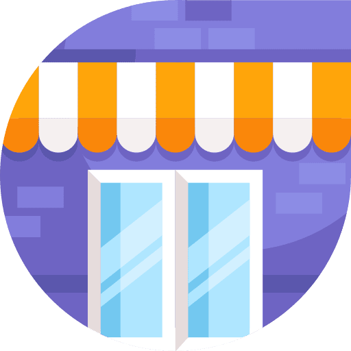 Shop commerce and shopping store building icon Shop commerce and shopping store building icon