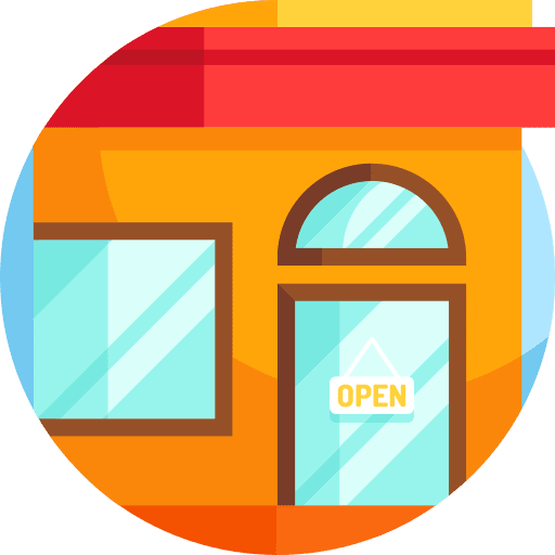 Shop open store building icon Shop open store building icon