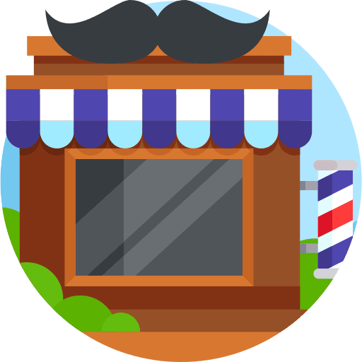 Barber shop barber shop beauty architecture and city icon Barber shop barber shop beauty architecture and city icon