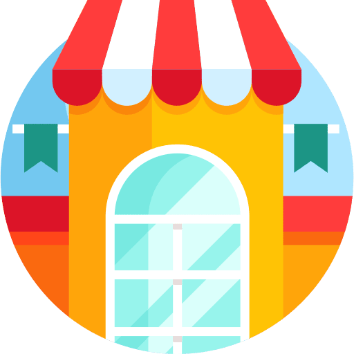 Shop store architecture and city building icon Shop store architecture and city building icon