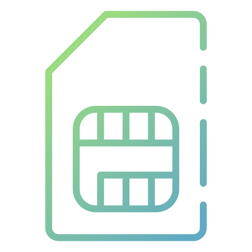Sim card ui chip phone number icon Sim card ui chip phone number icon