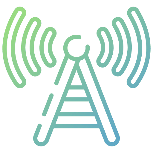 Signal tower electronics wireless connectivity tower icon Signal tower electronics wireless connectivity tower icon