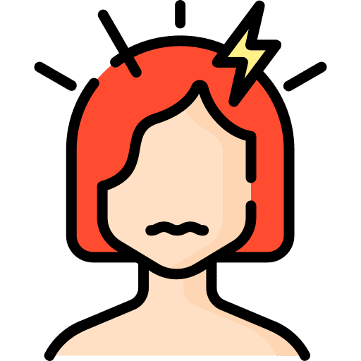 Headache overwhelmed pain frustrated icon Headache overwhelmed pain frustrated icon