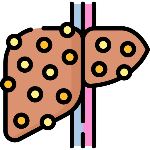 Cirrhosis anatomy illness healthcare and medical icon Cirrhosis anatomy illness healthcare and medical icon