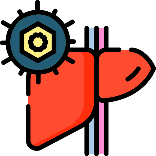 Hepatitis anatomy healthcare and medical hepatitis icon Hepatitis anatomy healthcare and medical hepatitis icon
