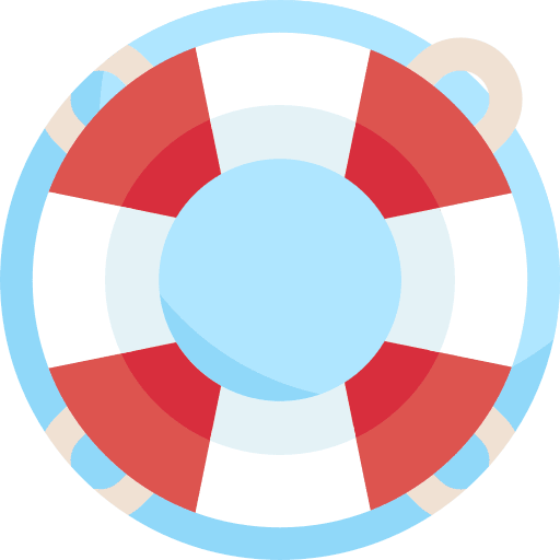 Life saver security floating lifeguard icon Life saver security floating lifeguard icon