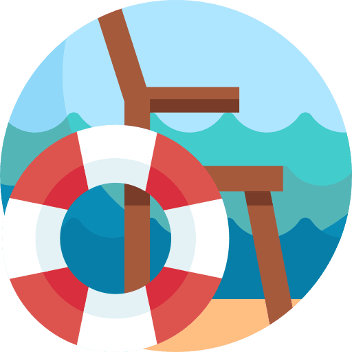 Lifeguard floating lifebuoy float icon