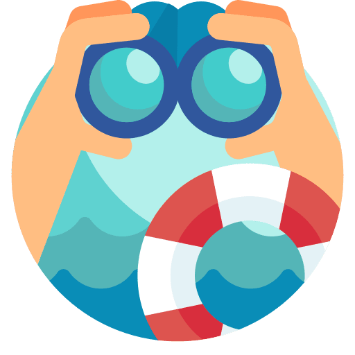 Lifeguard binoculars professions and jobs people icon Lifeguard binoculars professions and jobs people icon