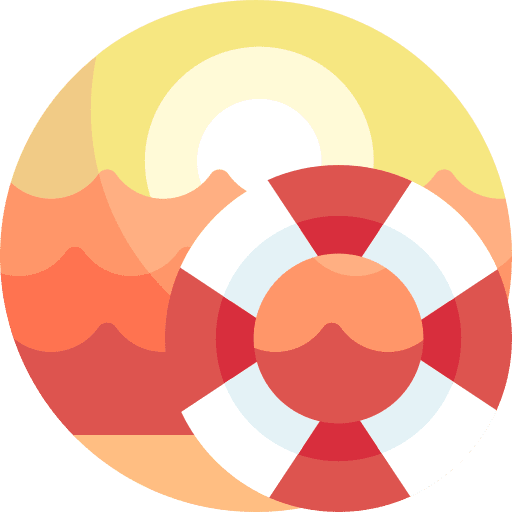 Lifeguard security lifesaver floating icon Lifeguard security lifesaver floating icon