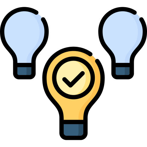 Choose check choose idea icon Choose check choose idea icon