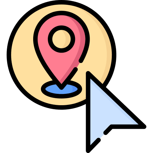 Location cursor location business and finance icon Location cursor location business and finance icon