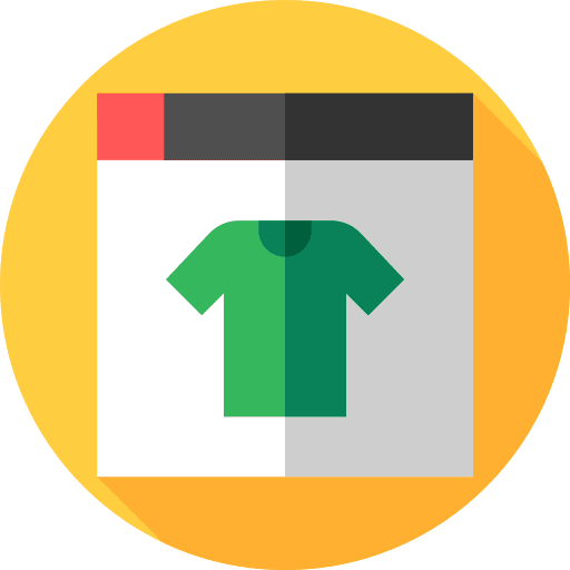 Online shopping screen commerce and shopping buy icon