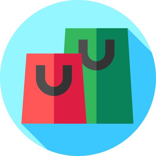 Shopping supermarket shopper commerce and shopping icon