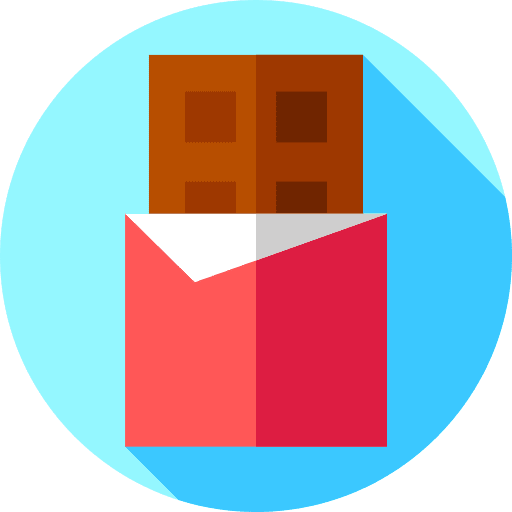 Chocolate chocolate snack food icon