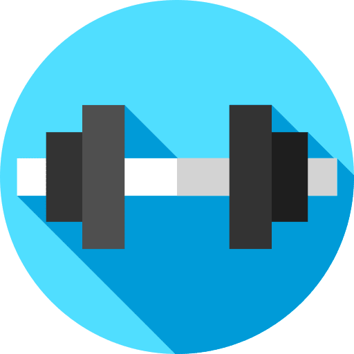 Gym dumbbells weights gym icon
