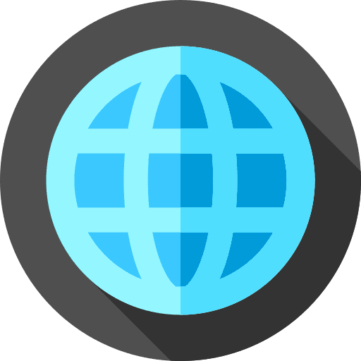 Internet planet web communications icon
