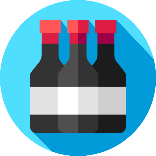 Wine crystal food bottle icon
