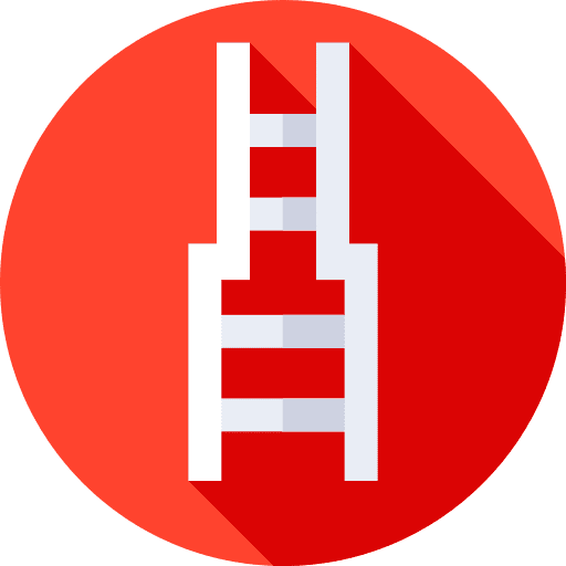 Ladder firefighter emergency fire icon