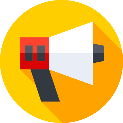 Megaphone bullhorn communications lifeguard icon