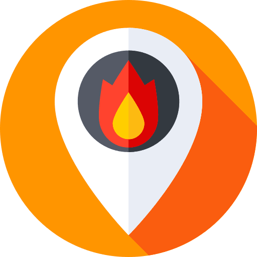 Placeholder fire map pointer maps and location icon