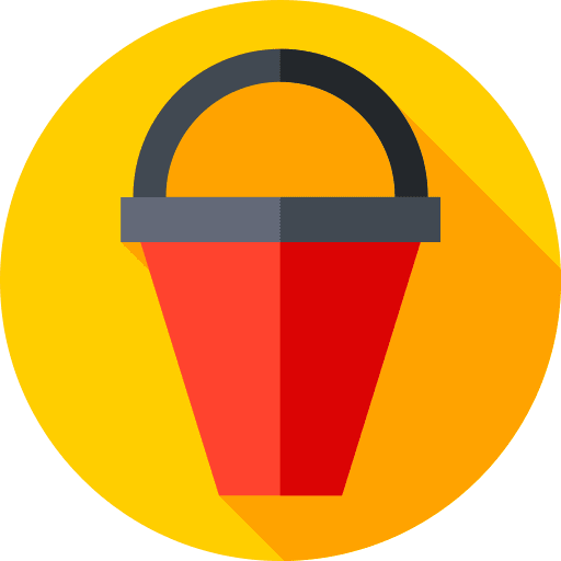 Water bucket water bucket bucket firefighter icon