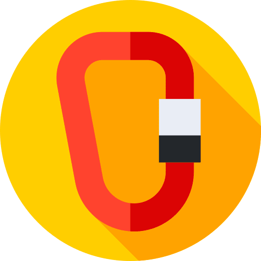 Carabiner tool carabiner climbing icon