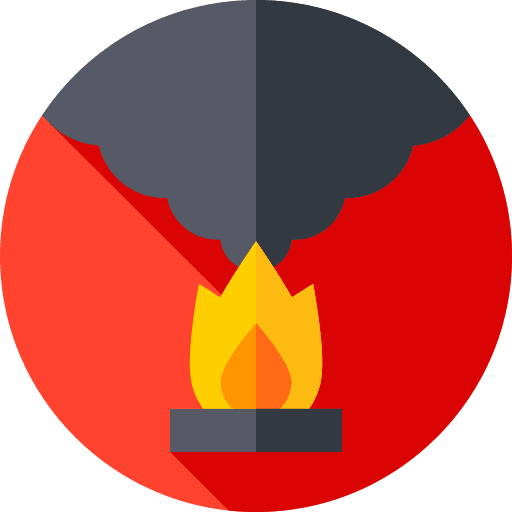 Fire miscellaneous smog air pollution icon