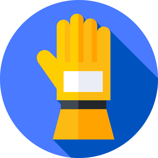 Gloves protection firefighter glove icon
