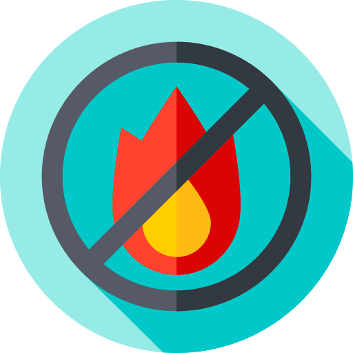 No fire allowed no fire allowed burn signaling icon
