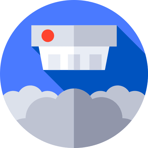 Smoke detector protection security smoke detector icon
