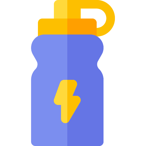 Energy drink sugar caffeine stimulation icon