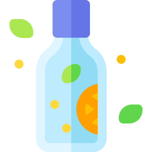 Infused water organic bottle water icon
