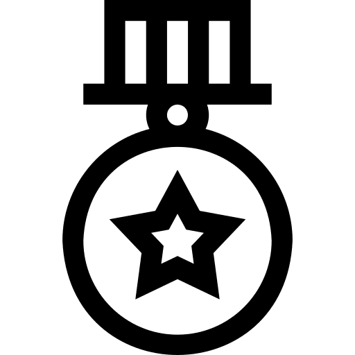 Medal sports and competition winner award icon