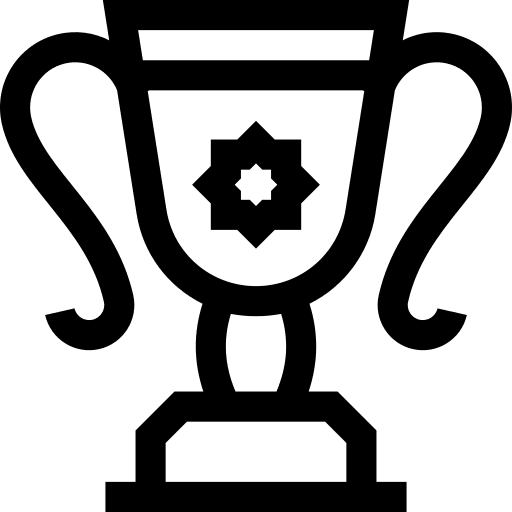 Trophy competition sports and competition award icon