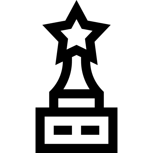 Trophy sports and competition reward trophy icon