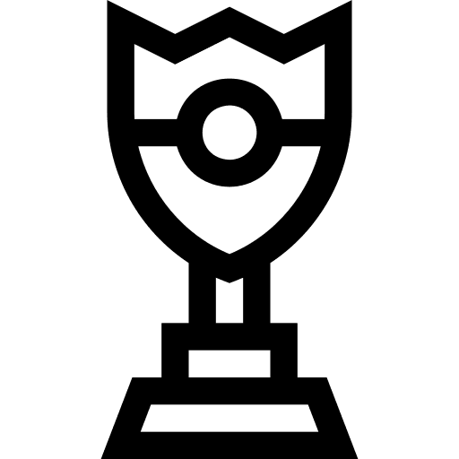 Reward sports and competition cup winner icon