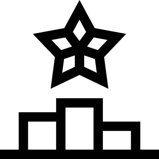 Trophy champion competition sports and competition icon