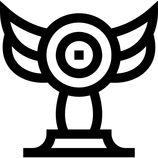 Trophy sports and competition cup winner icon