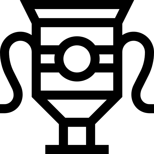 Trophy sports and competition trophy winner icon