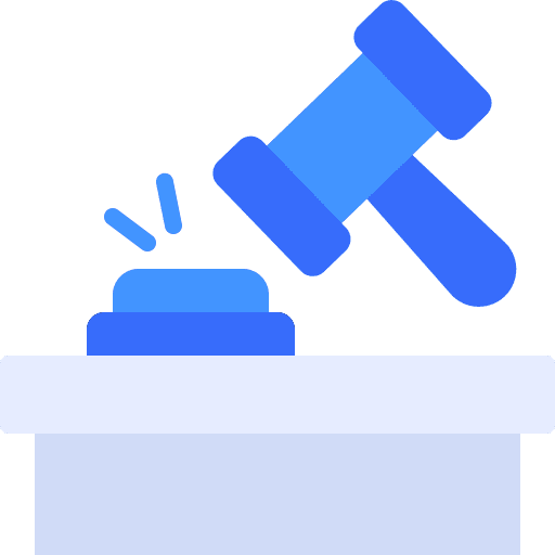 Auction miscellaneous hammer judge icon Auction miscellaneous hammer judge icon