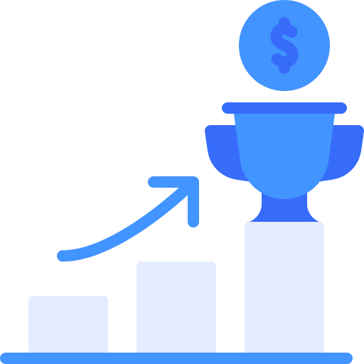 Champion profit business and finance dollar icon