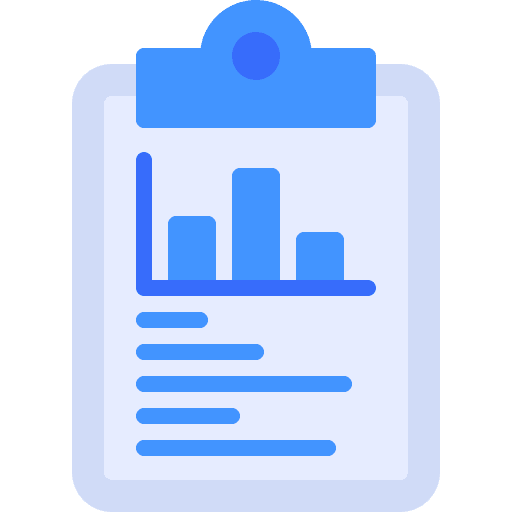 Clipboard clipboard bar business and finance icon