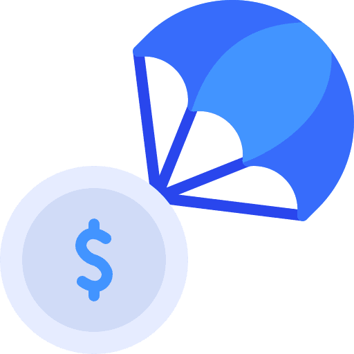 Coin coin umbrella insurance icon Coin coin umbrella insurance icon