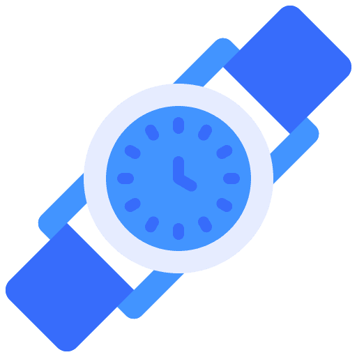 Wristwatch time and date watch accessory icon