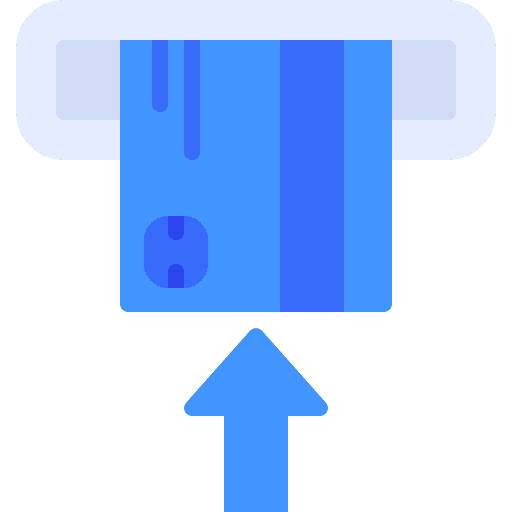 Atm arrow card atm icon Atm arrow card atm icon