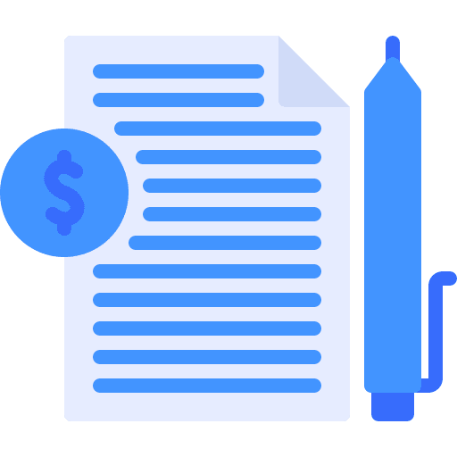 Contract contract business and finance signing icon Contract contract business and finance signing icon