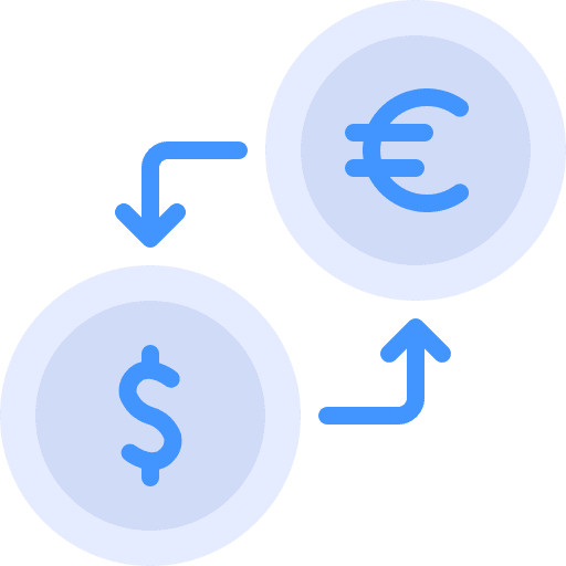Exchange business and finance currency payment icon Exchange business and finance currency payment icon
