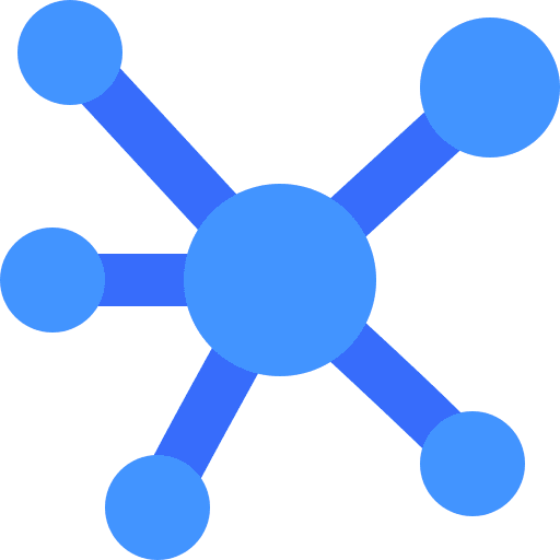 Network connection multi channel networking icon Network connection multi channel networking icon